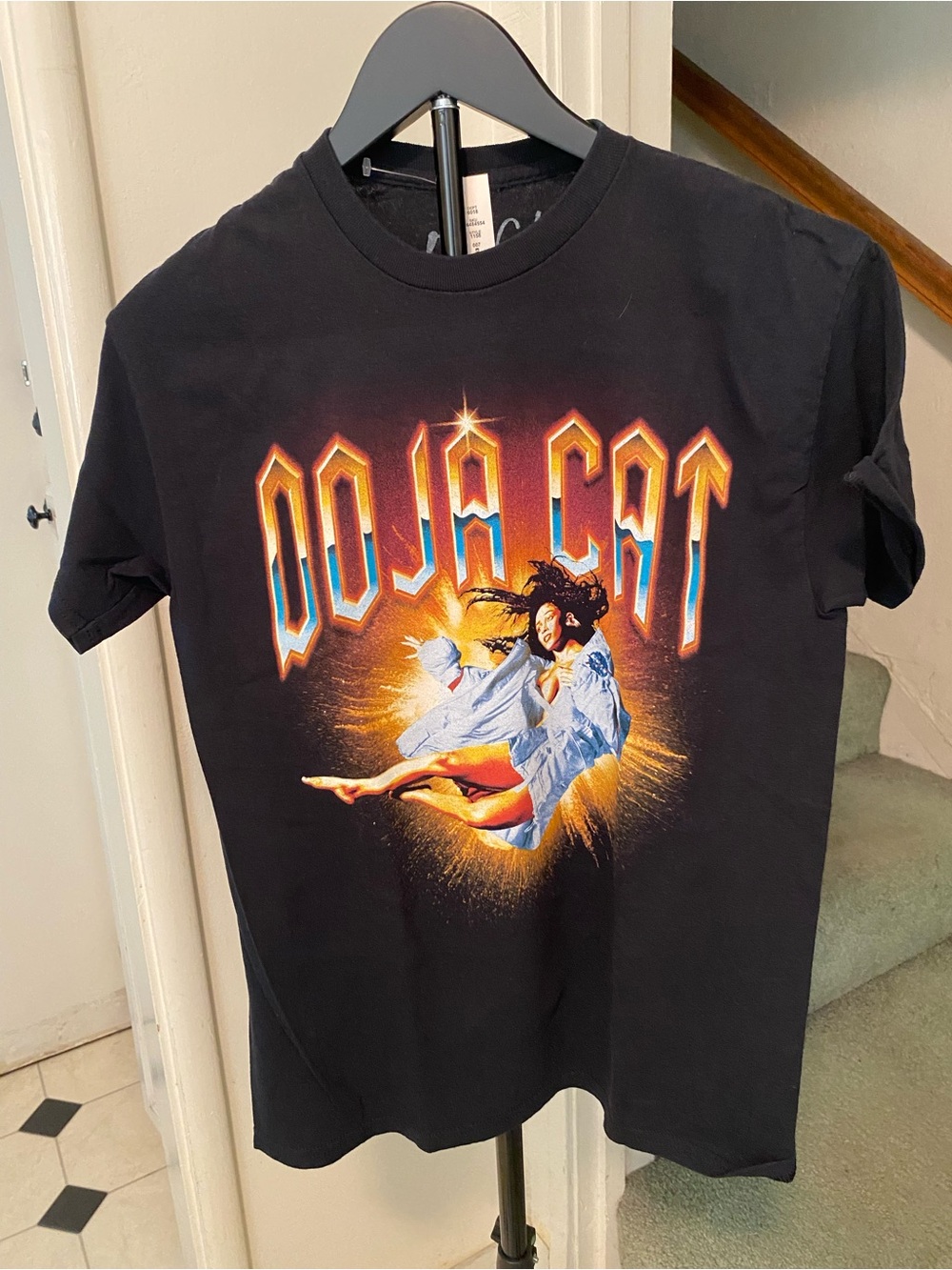 Doja Cat Black Graphic Short Sleeve Tee size small. Unisex